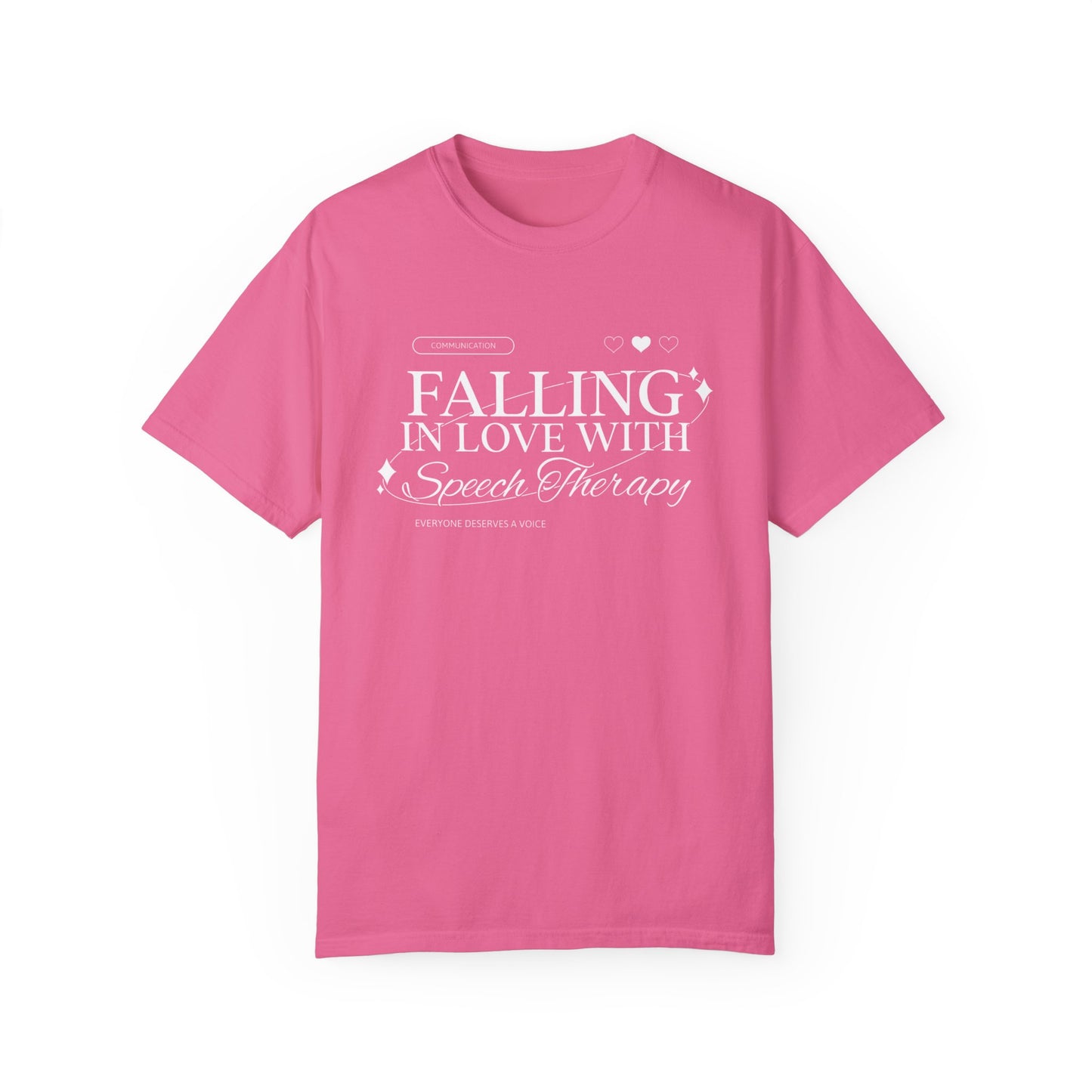 Falling in Love With Speech Therapy Comfort Colors T-Shirt