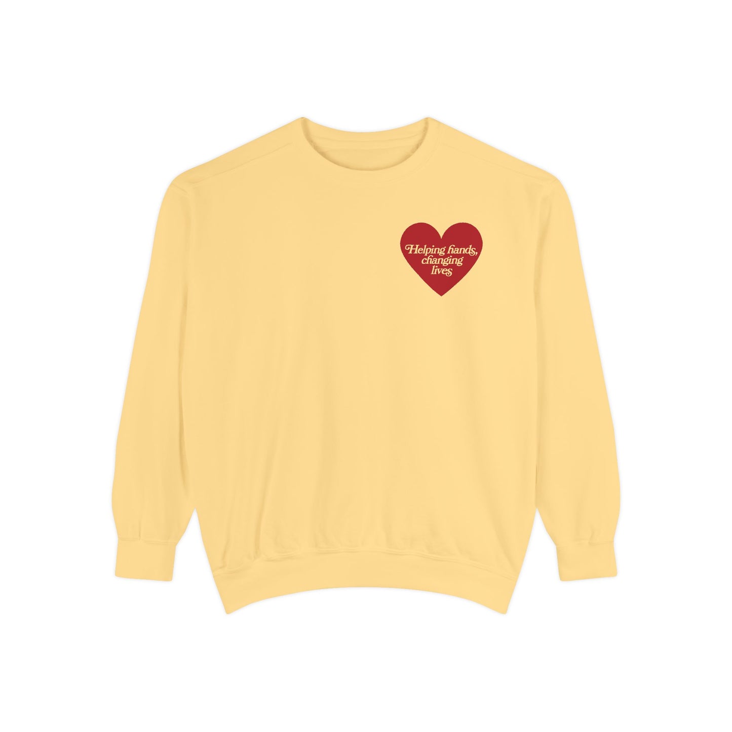 Helping Hands OT Comfort Colors Sweatshirt | Front and Back Print