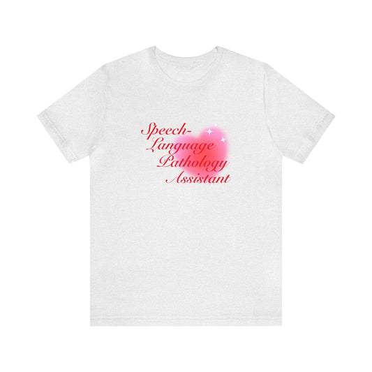 Speech-Language Pathology Assistant Heart Jersey T-Shirt