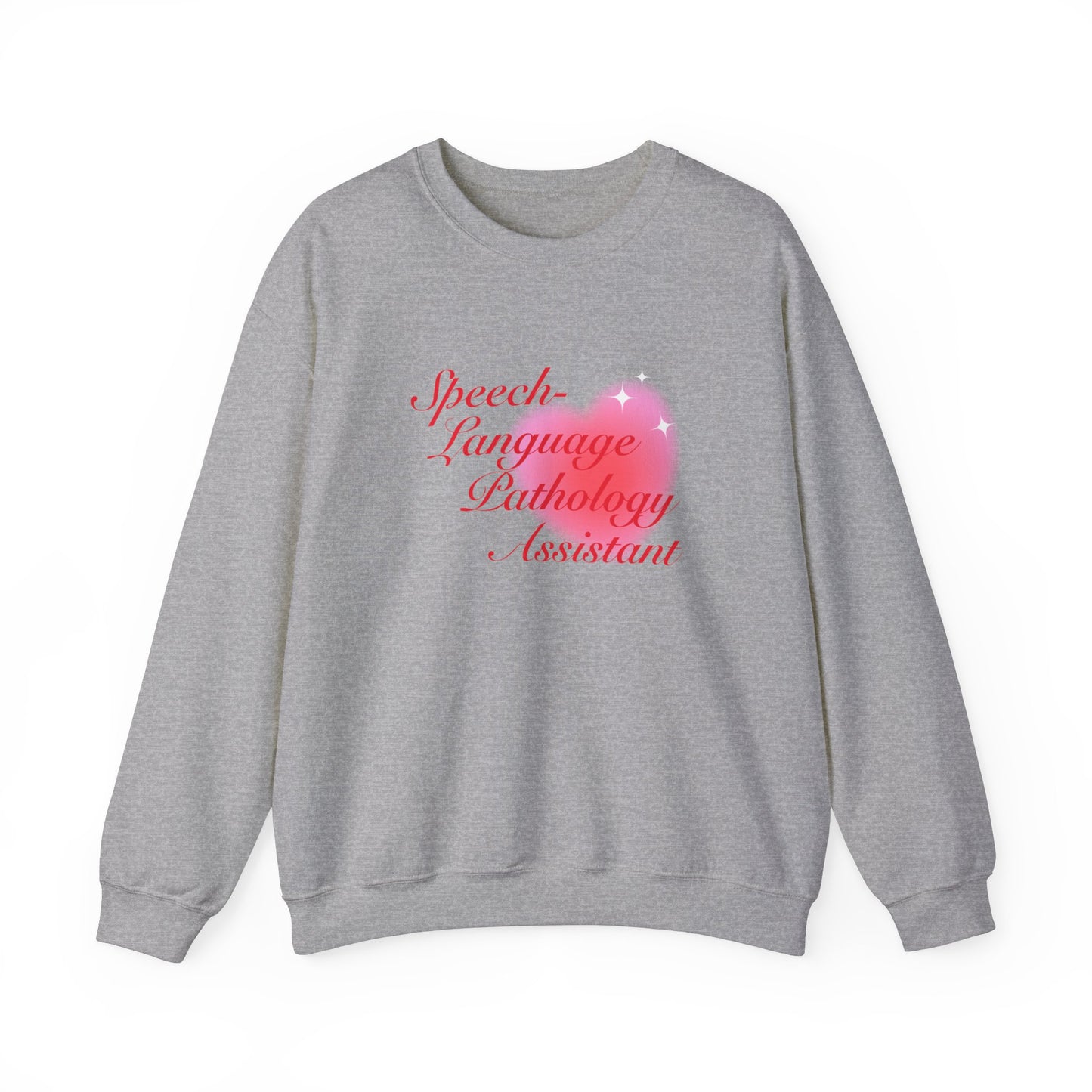 Speech-Language Pathology Assistant Heart Crewneck Sweatshirt