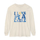 I Love PT a Latke Distressed Long Sleeve Comfort Colors T-Shirt