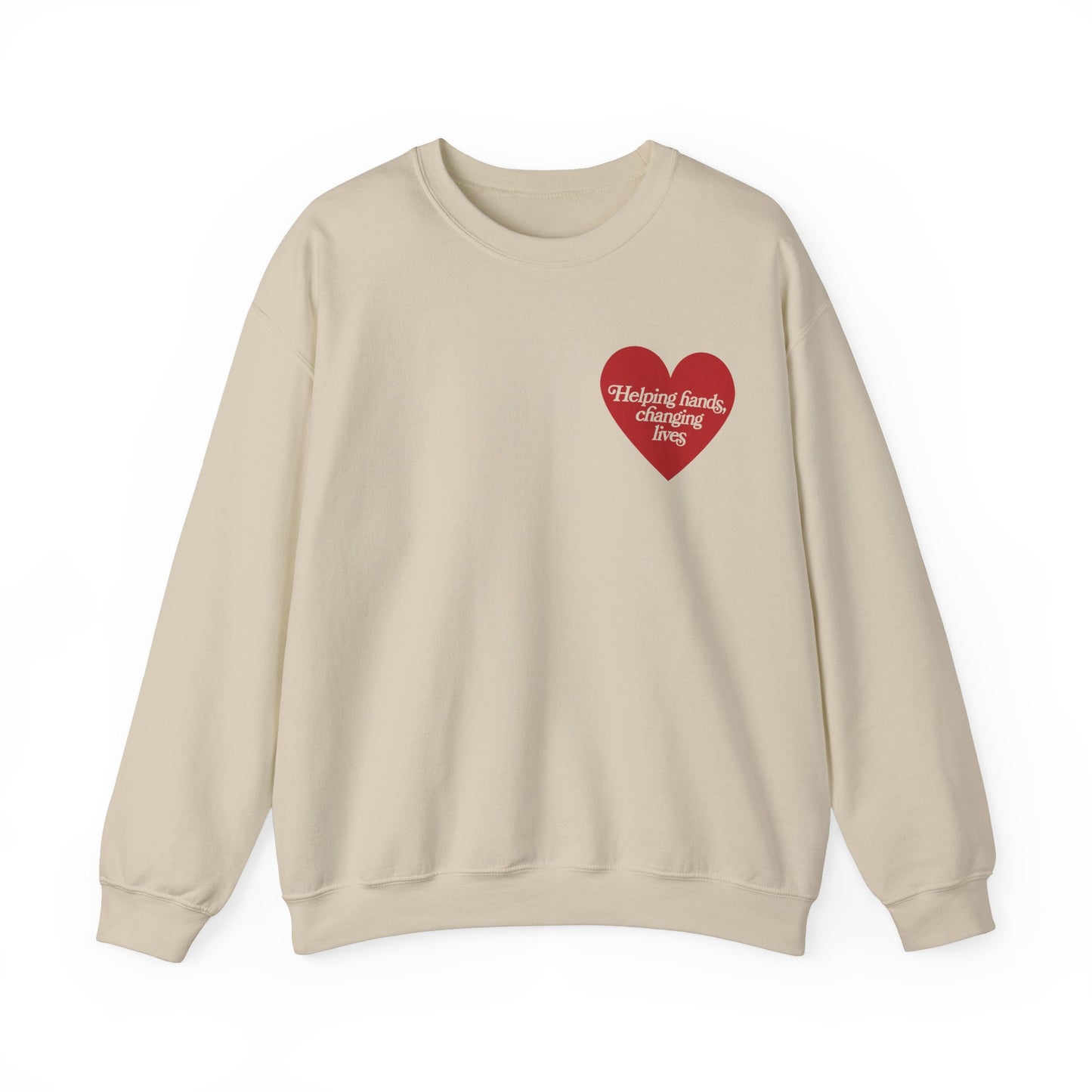 Helping Hands OT Crewneck Sweatshirt | Front and Back Print