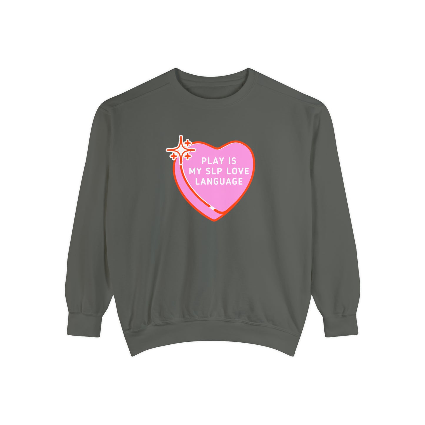 Play Is My SLP Love Language Comfort Colors Sweatshirt