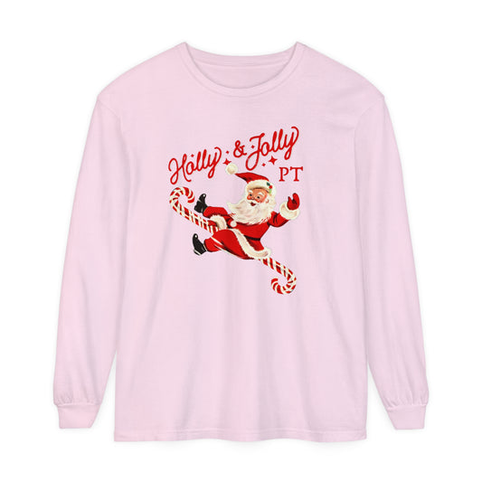 Holly & Jolly PT Long Sleeve Comfort Colors T-Shirt