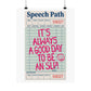 Speech Path Guest Check Poster