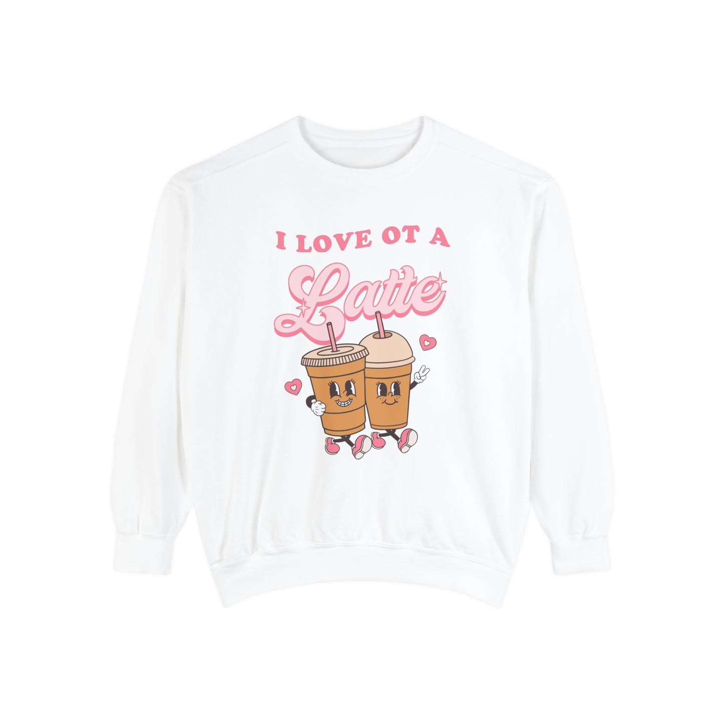 I Love OT a Latte Comfort Colors Sweatshirt