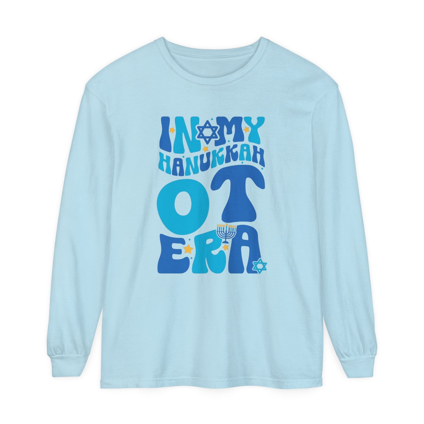 In My Hanukkah OT Era Long Sleeve Comfort Colors T-Shirt