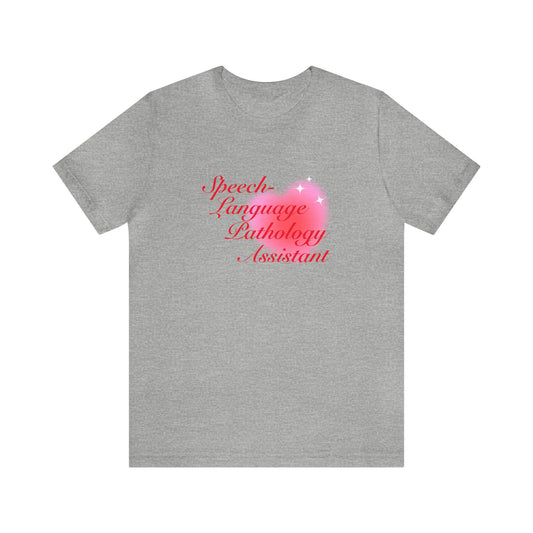 Speech-Language Pathology Assistant Heart Jersey T-Shirt