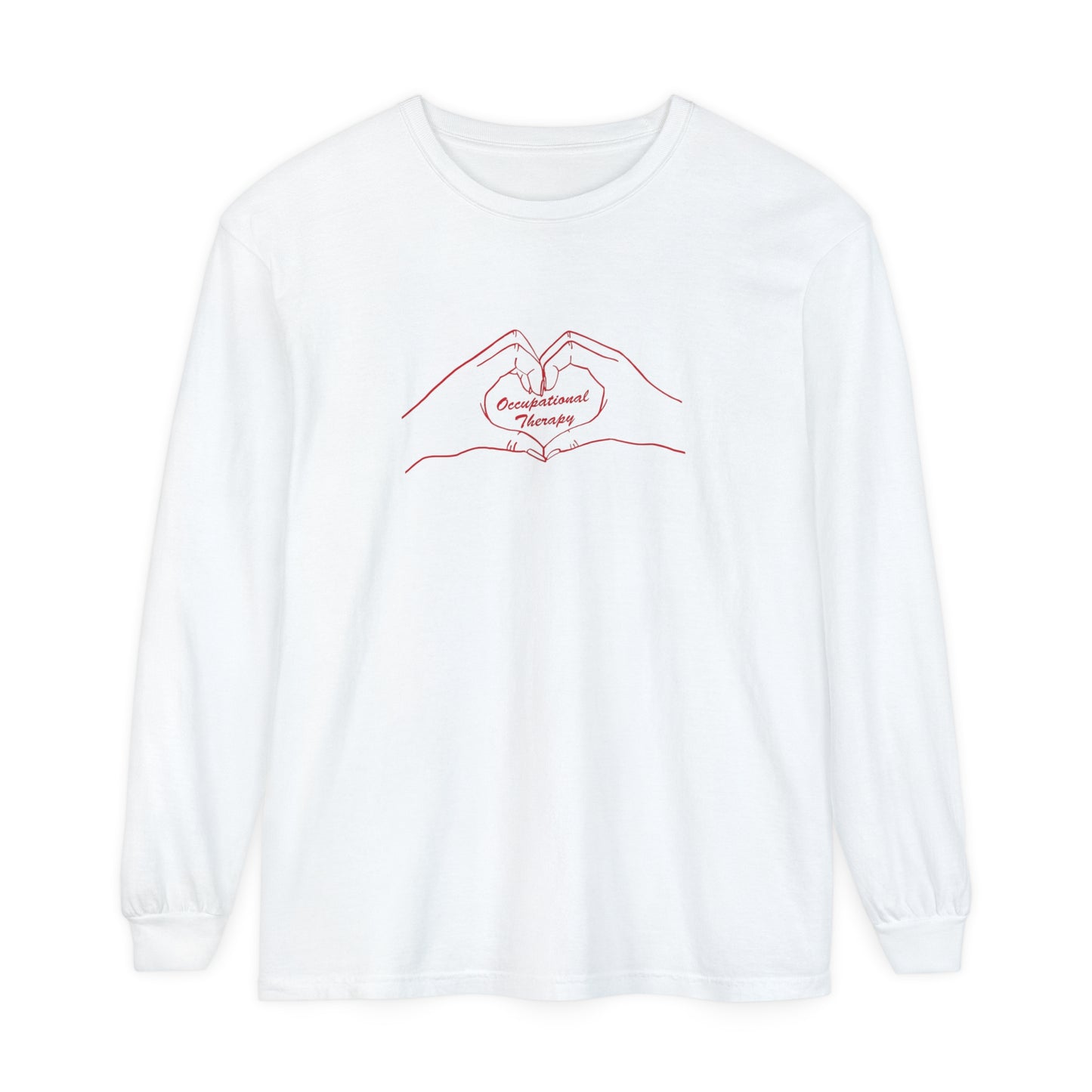 OT Heart Hands Long Sleeve Comfort Colors T-Shirt