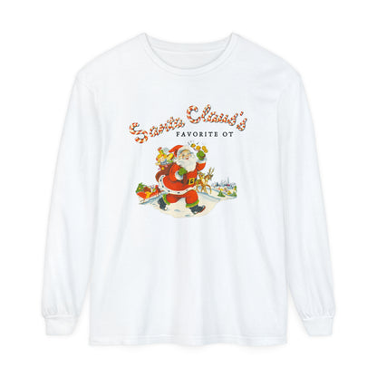 Santa Claus's Favorite OT Long Sleeve Comfort Colors T-Shirt