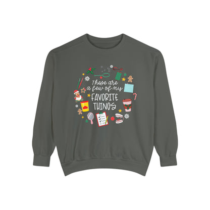 A Few of My Favorite Things Speech Comfort Colors Sweatshirt | Coffee Design