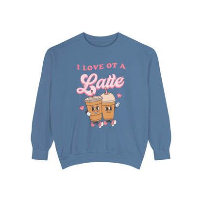 I Love OT a Latte Comfort Colors Sweatshirt