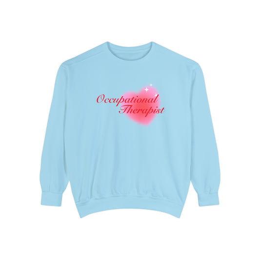 Occupational Therapist Heart Comfort Colors Sweatshirt