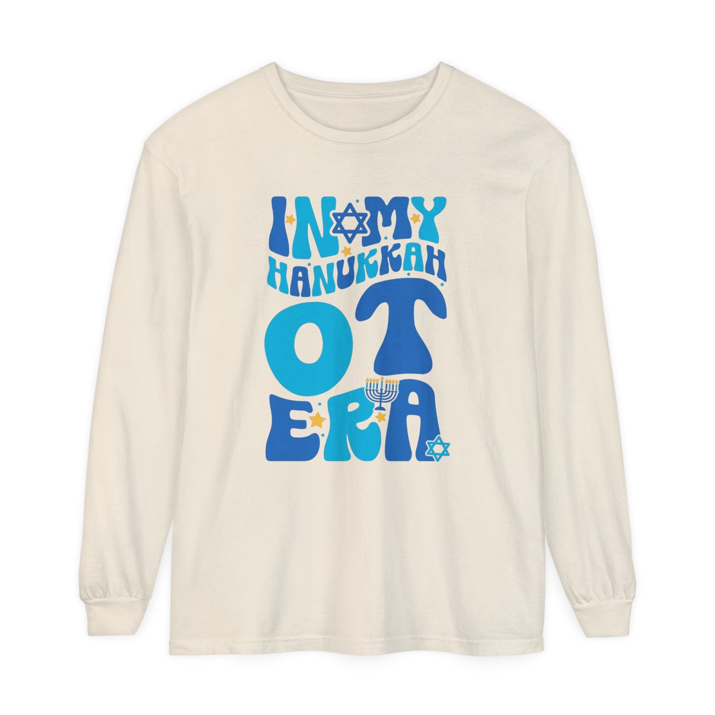 In My Hanukkah OT Era Long Sleeve Comfort Colors T-Shirt