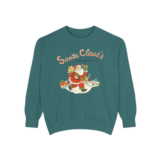 Santa Claus's Favorite OT Comfort Colors Sweatshirt