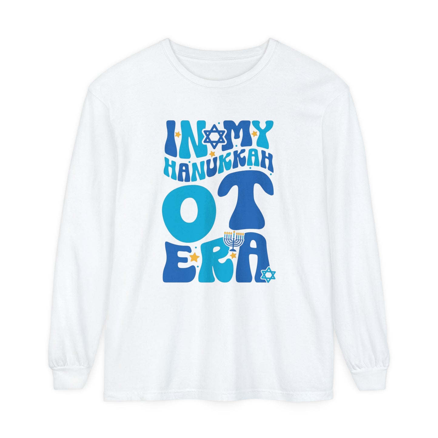 In My Hanukkah OT Era Long Sleeve Comfort Colors T-Shirt