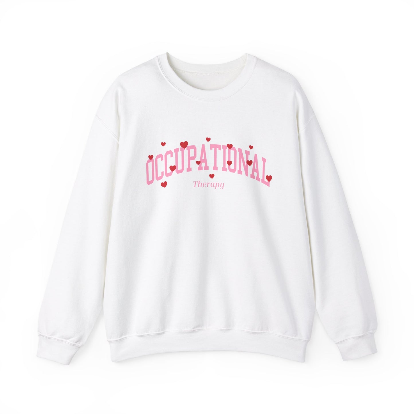 Occupational Therapy Varsity Hearts Crewneck Sweatshirt