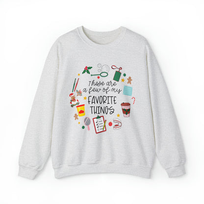 A Few of My Favorite Things Speech Crewneck Sweatshirt | Coffee Design