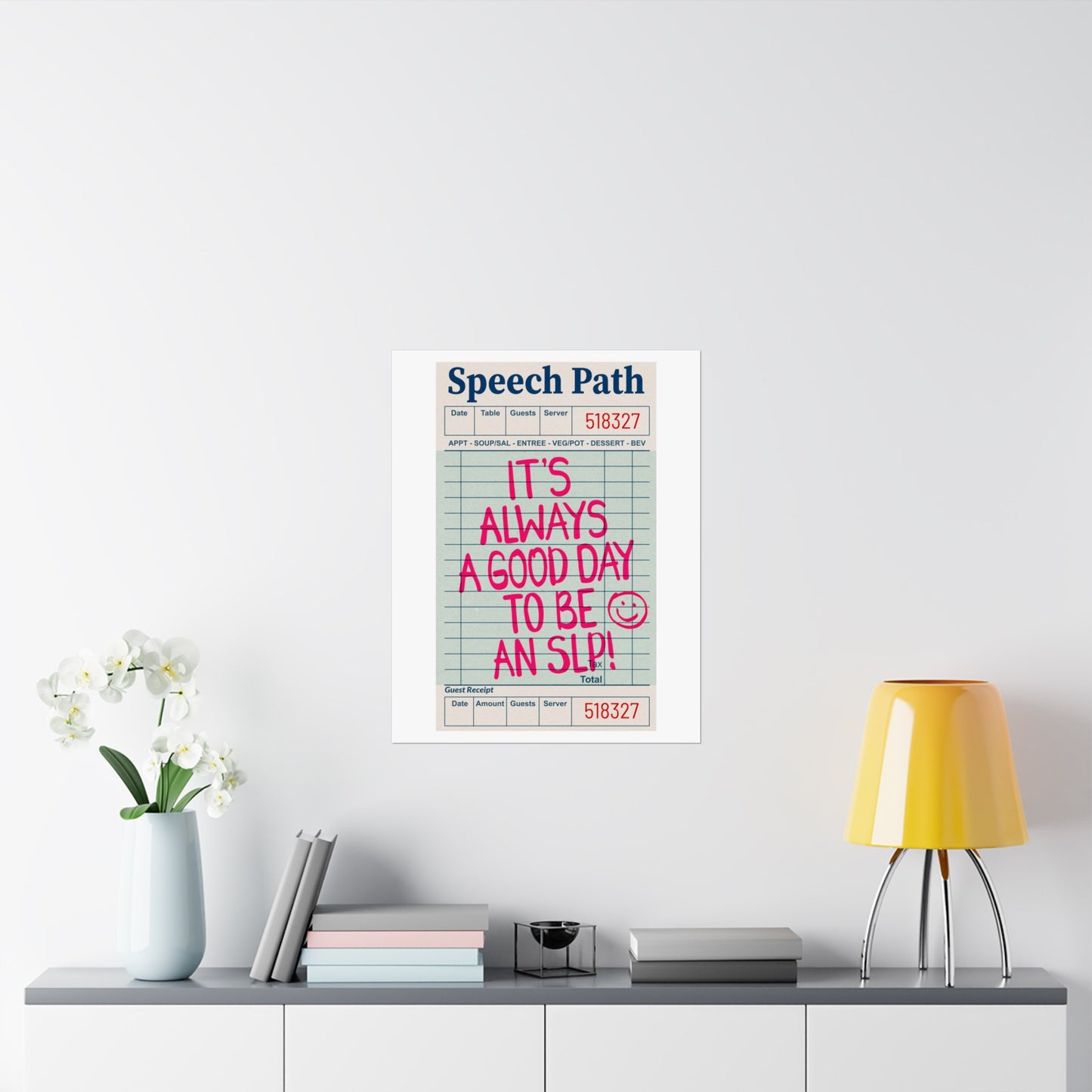 Speech Path Guest Check Poster