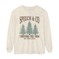 Speech & Co Christmas Tree Farm Long Sleeve Comfort Colors T-Shirt