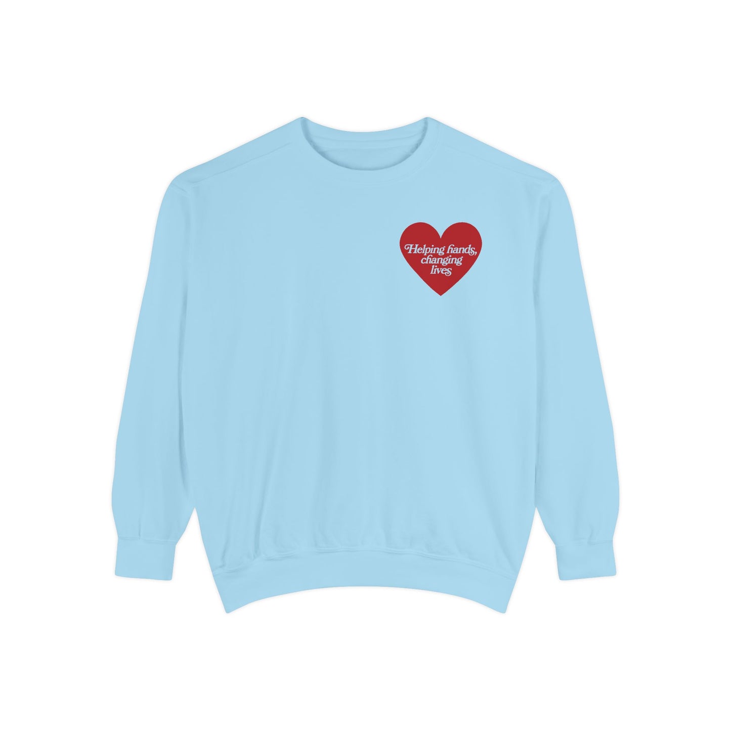 Helping Hands OT Comfort Colors Sweatshirt | Front and Back Print