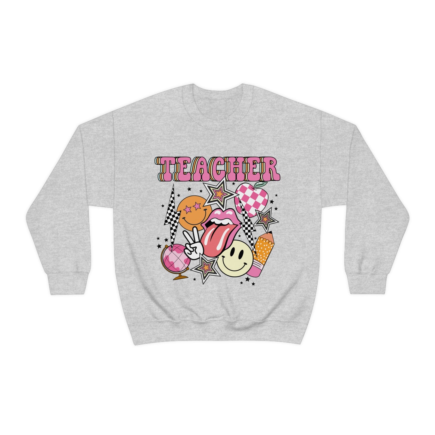 Retro Teacher Crewneck Sweatshirt