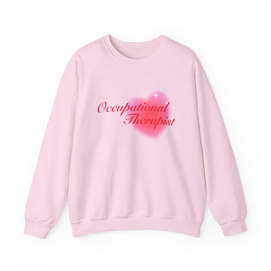 Occupational Therapist Heart Crewneck Sweatshirt