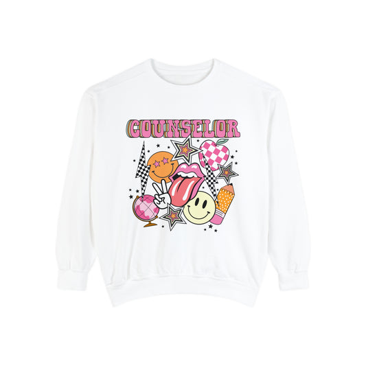 Retro Counselor Comfort Colors Sweatshirt