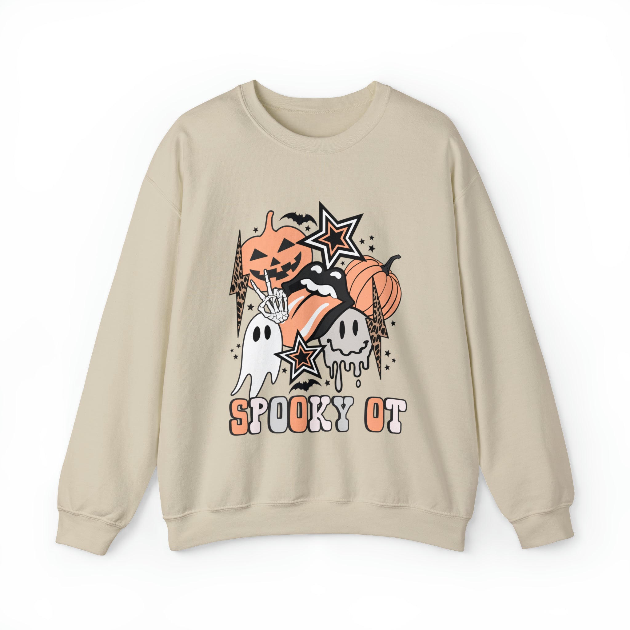 Spooky OT Retro Halloween Crewneck Sweatshirt EmilyBSpeech