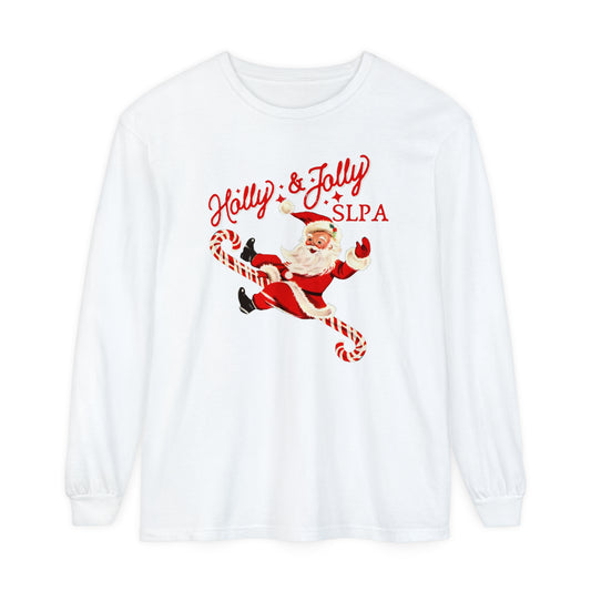 Holly & Jolly SLPA Long Sleeve Comfort Colors T-Shirt