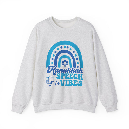 Hanukkah Speech Vibes Crewneck Sweatshirt