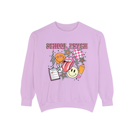 Retro School Psych Comfort Colors Sweatshirt