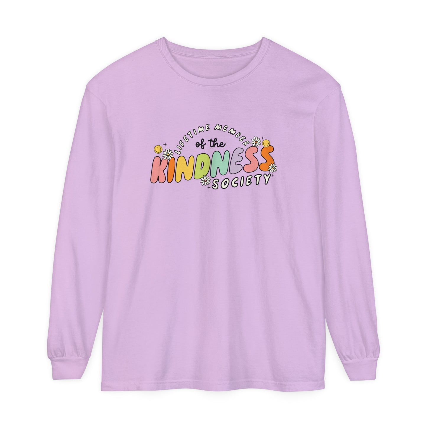 Kindness Society Long Sleeve Comfort Colors T-shirt