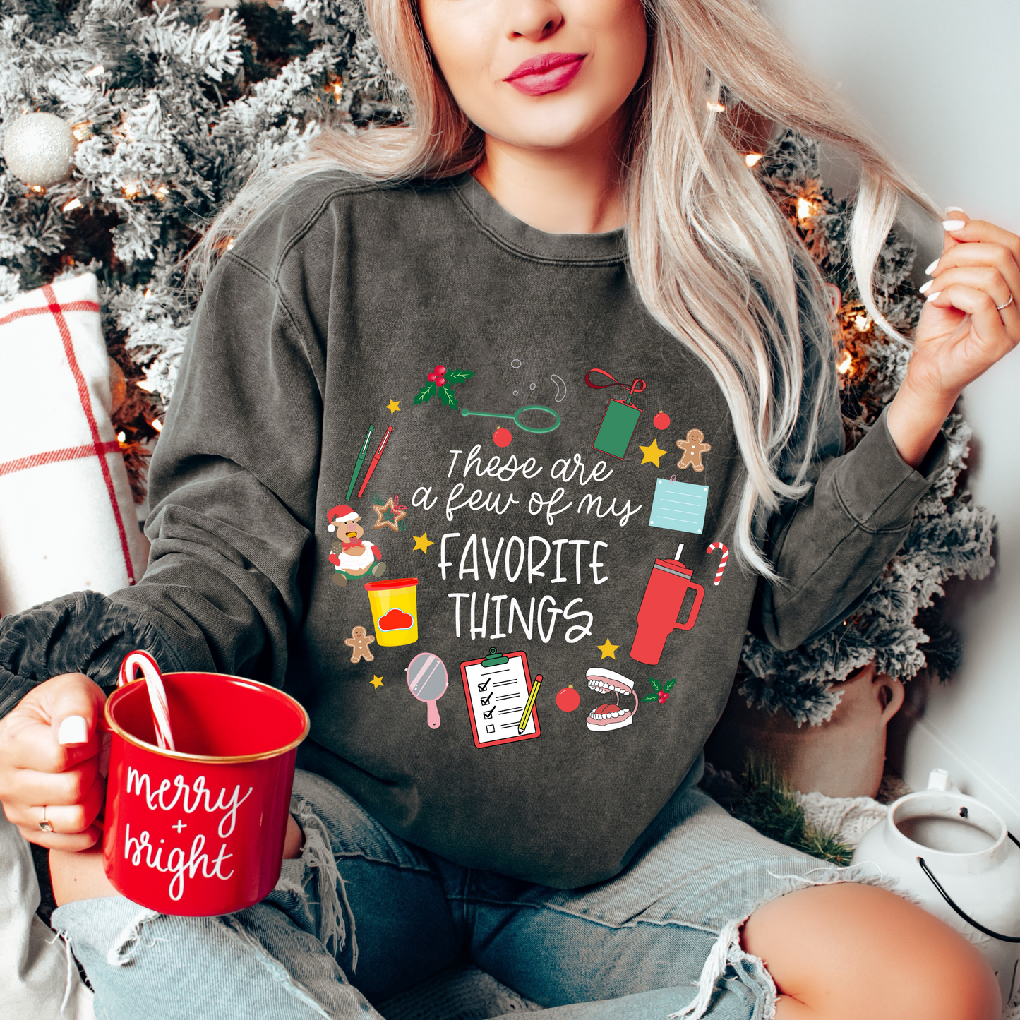 A Few of My Favorite Things Speech Comfort Colors Sweatshirt