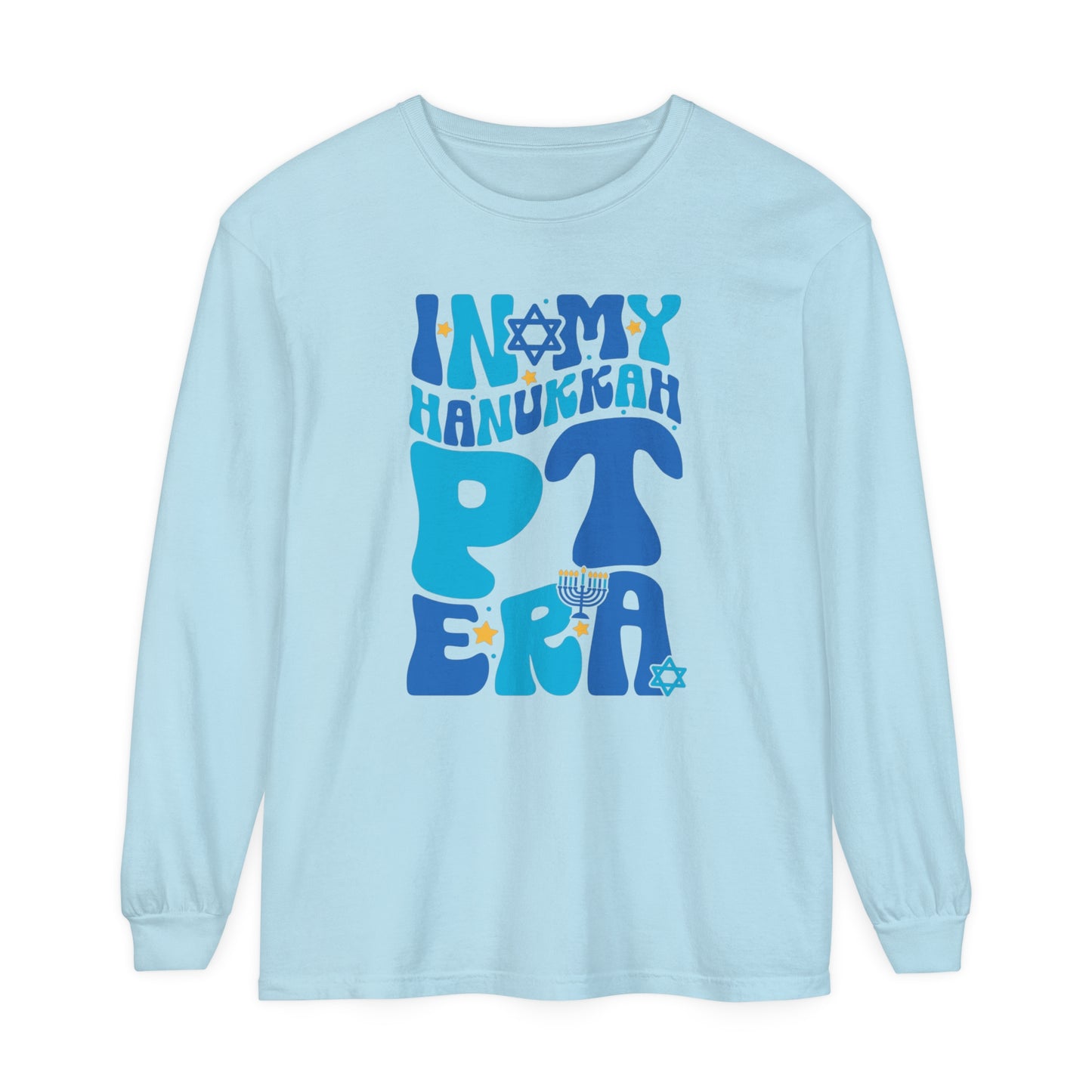 In My Hanukkah PT Era Long Sleeve Comfort Colors T-Shirt