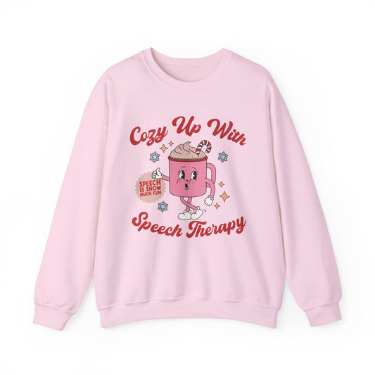 Cozy Up With Speech Therapy Crewneck Sweatshirt