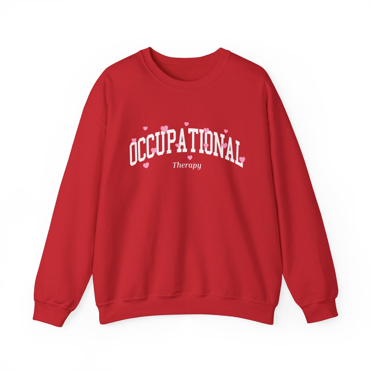 Occupational Therapy Varsity Hearts Crewneck Sweatshirt