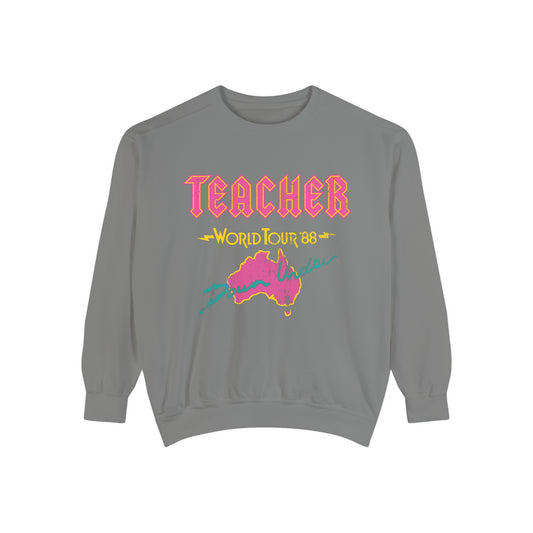 Teacher World Tour Comfort Colors Sweatshirt