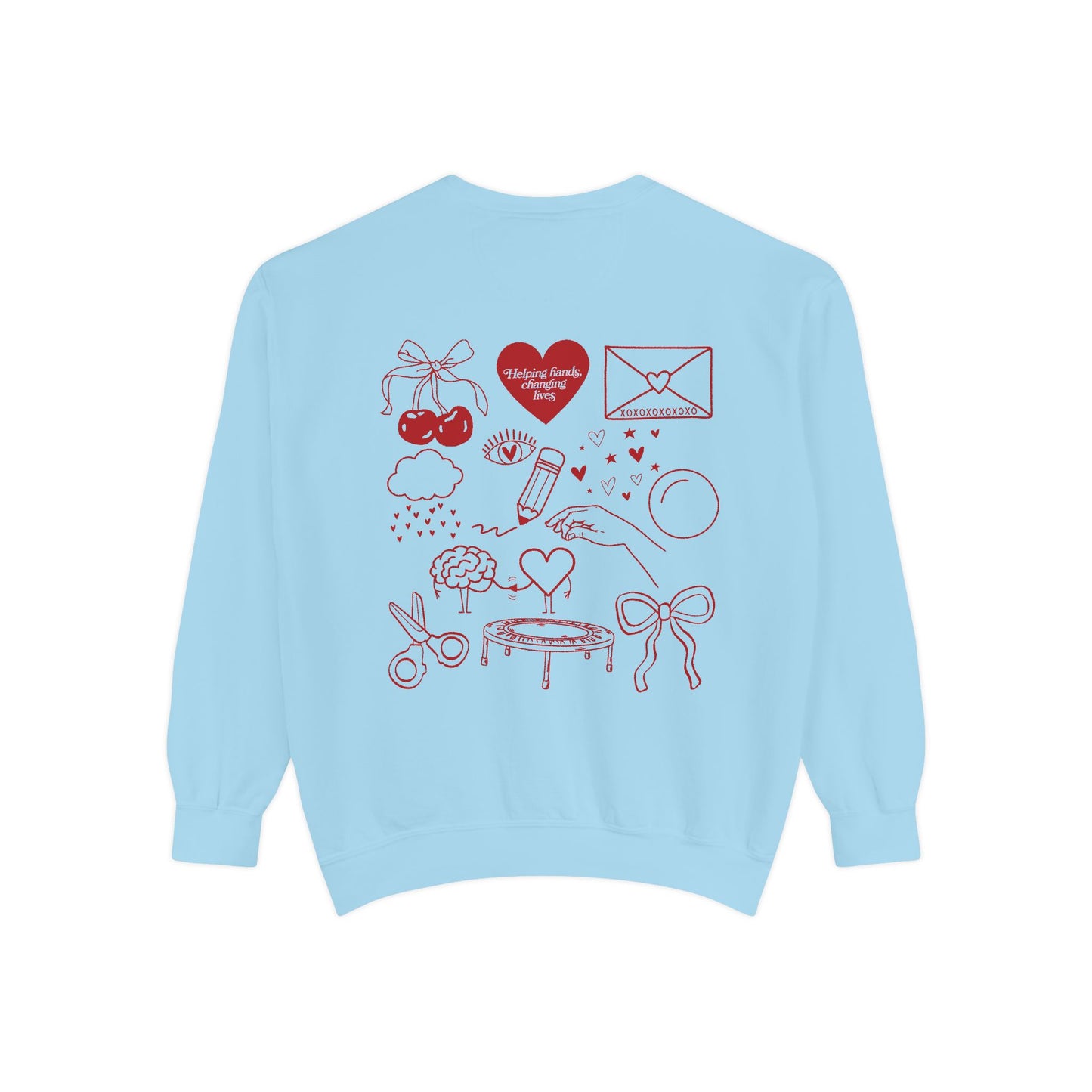 Helping Hands OT Comfort Colors Sweatshirt | Front and Back Print