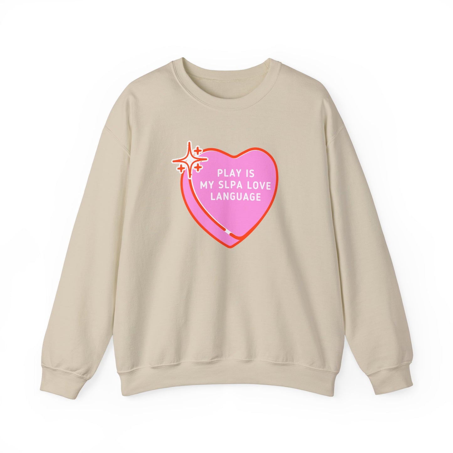 Play Is My SLPA Love Language Crewneck Sweatshirt