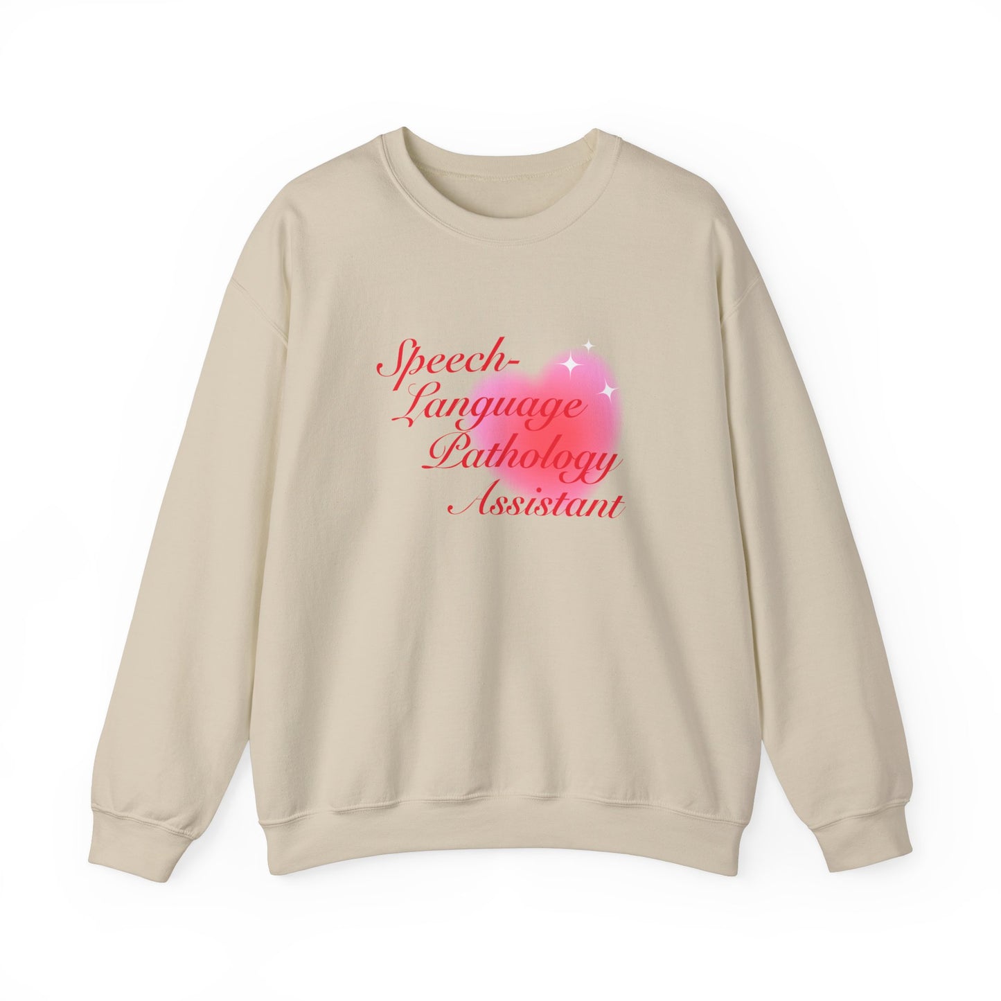 Speech-Language Pathology Assistant Heart Crewneck Sweatshirt