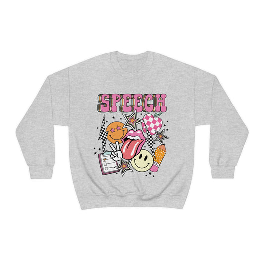 Retro Speech Crewneck Sweatshirt