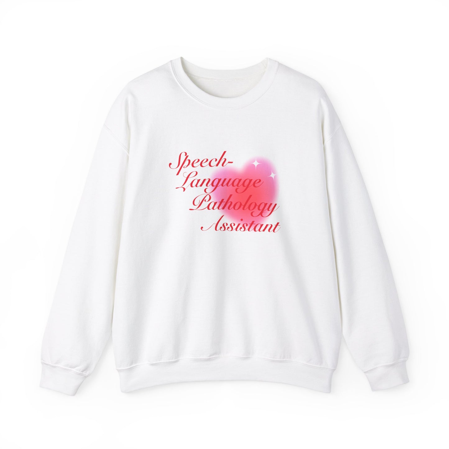 Speech-Language Pathology Assistant Heart Crewneck Sweatshirt