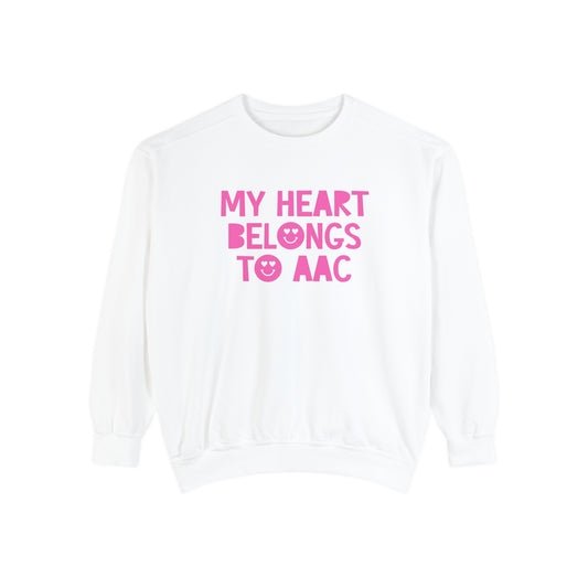 My Heart Belongs to AAC Comfort Colors Sweatshirt