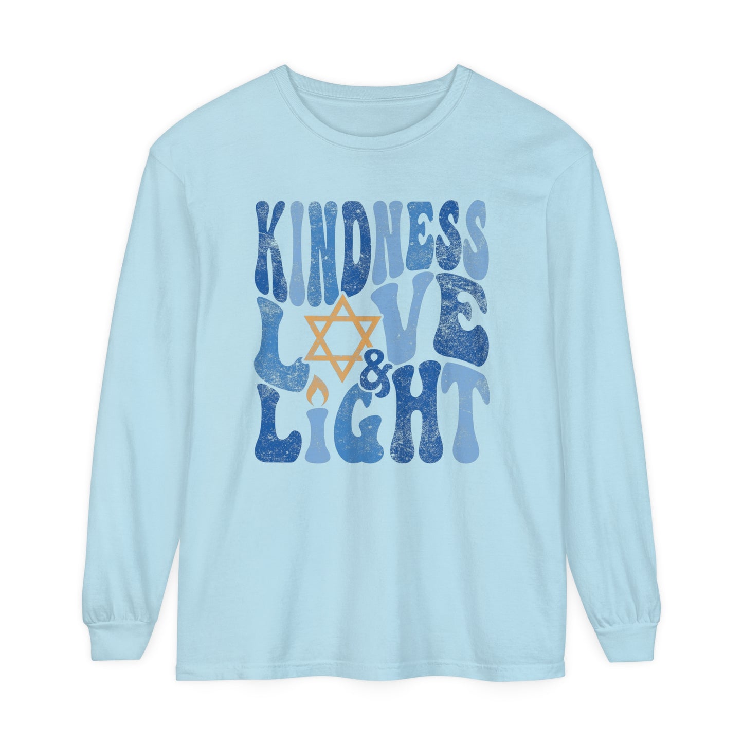 Kindness Love & Light Long Sleeve Comfort Colors T-Shirt