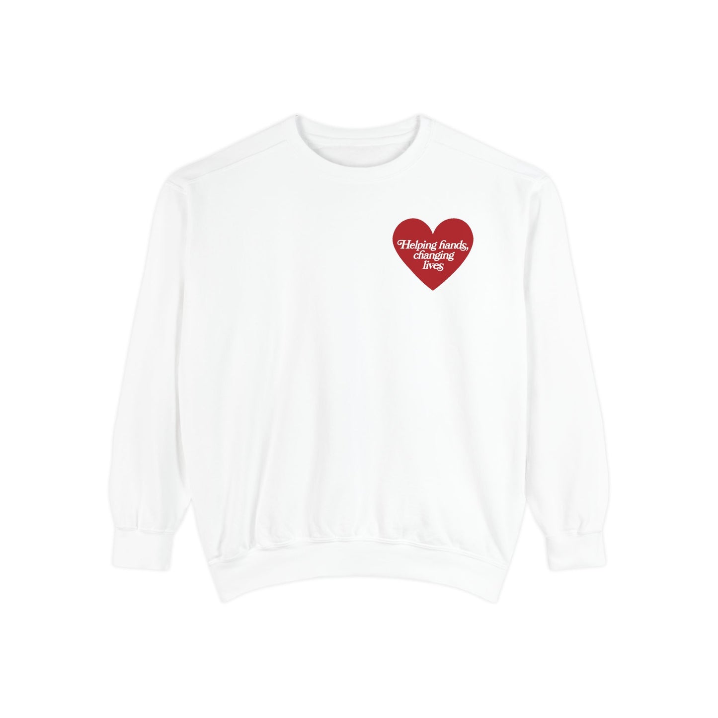 Helping Hands OT Comfort Colors Sweatshirt | Front and Back Print