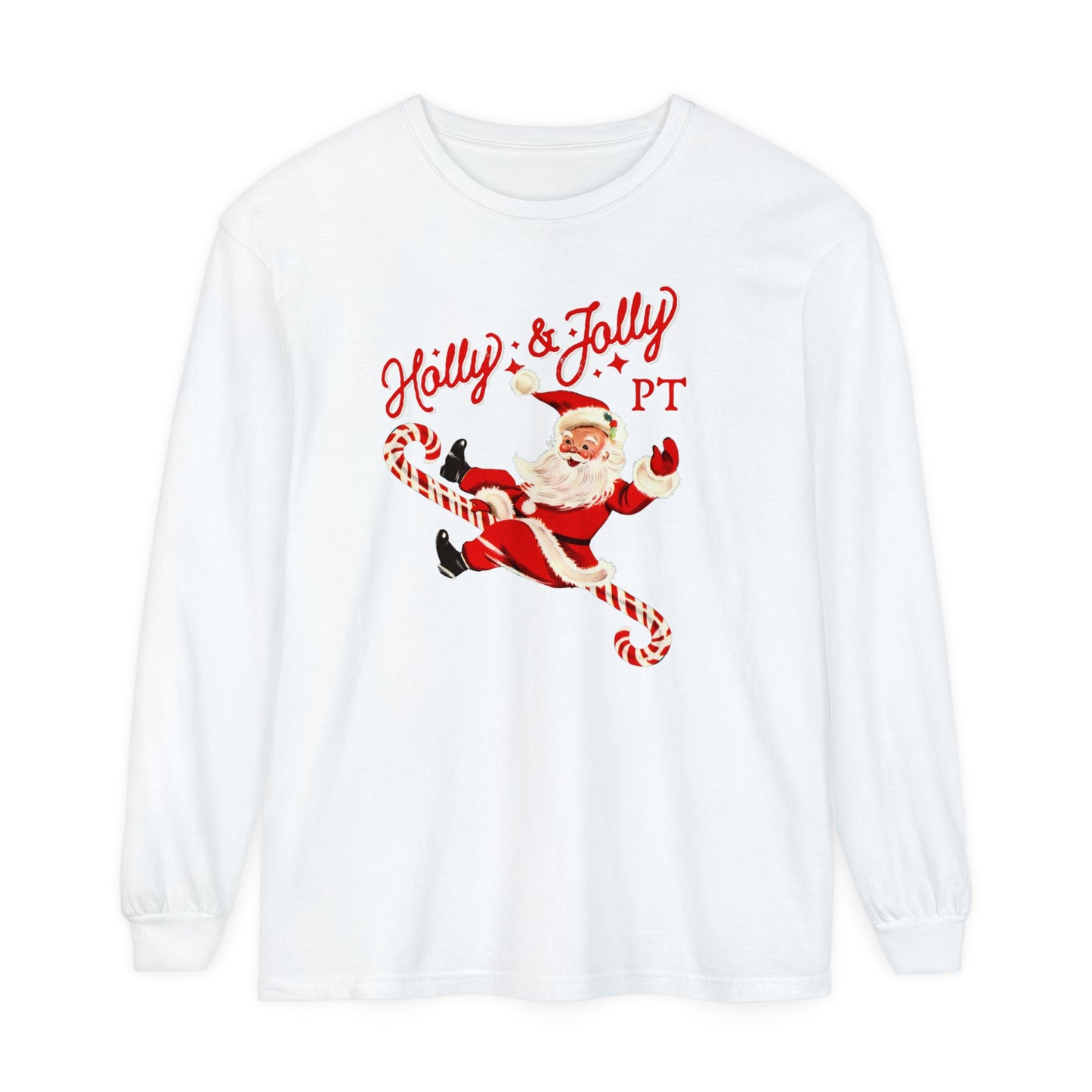 Holly & Jolly PT Long Sleeve Comfort Colors T-Shirt