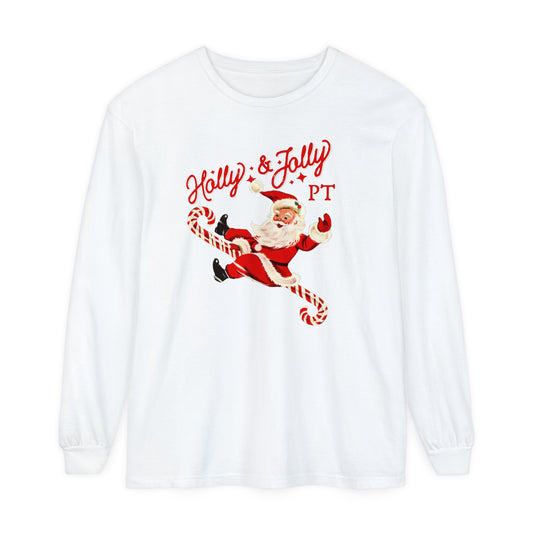 Holly & Jolly PT Long Sleeve Comfort Colors T-Shirt