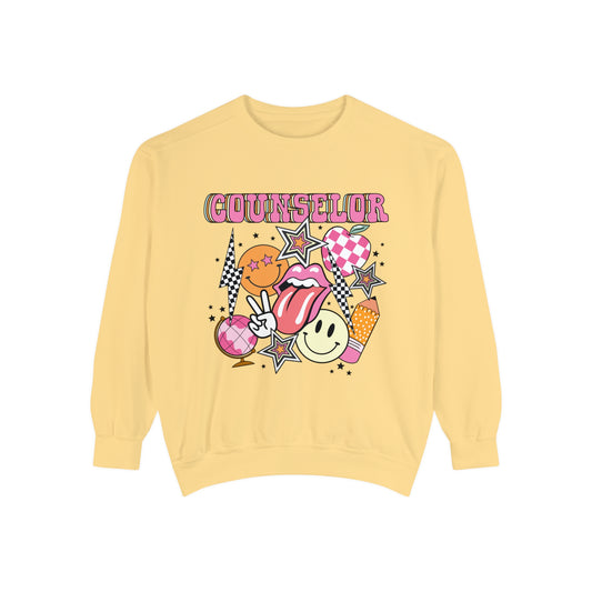 Retro Counselor Comfort Colors Sweatshirt