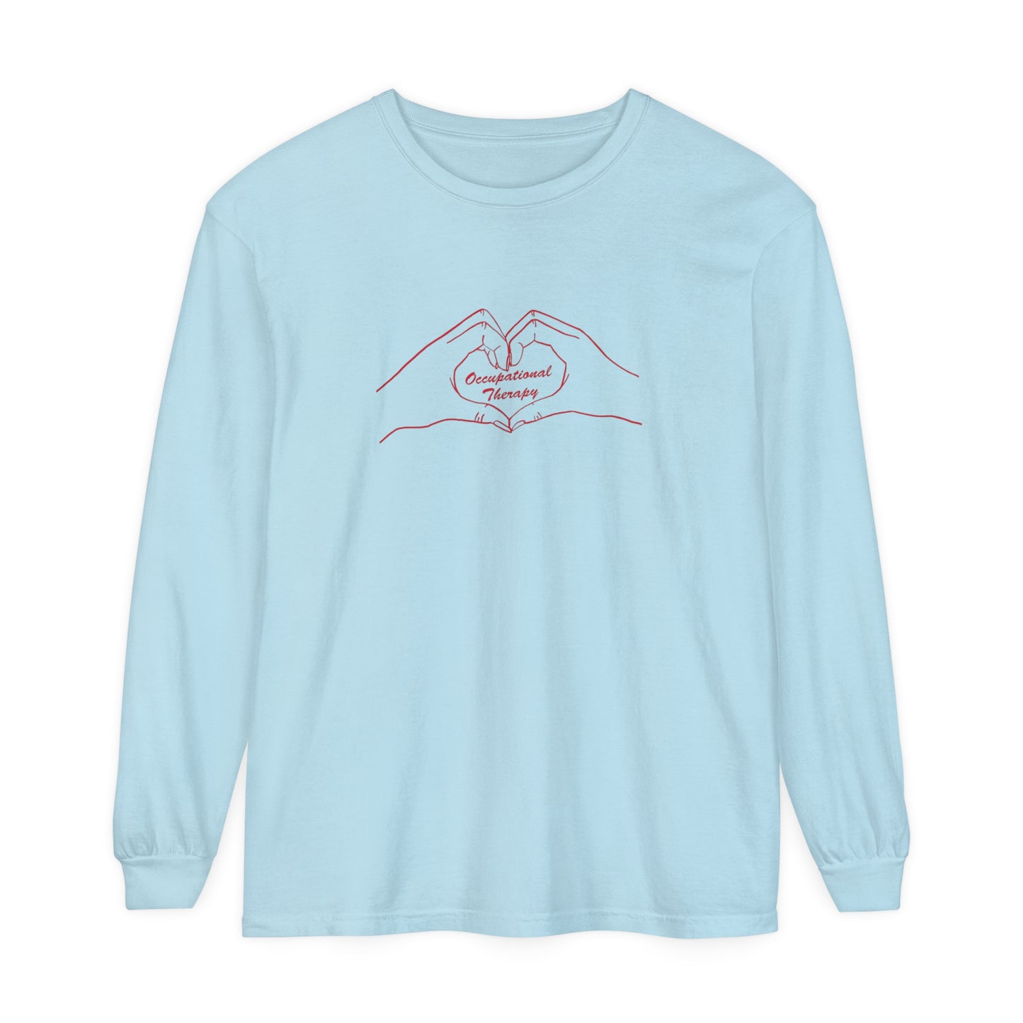 OT Heart Hands Long Sleeve Comfort Colors T-Shirt